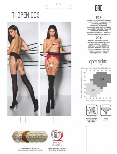 Колготки TIOpen 003 черные размер 1/2 фото 3