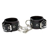 Кожаные оковы на руки без цепочки с замком