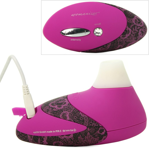 Бесконтактный клиторальный стимулятор Womanizer Pro W500 бордовый фото 5