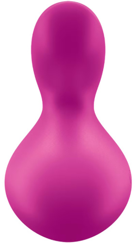 Перезаряжаемый мини-массажер Satisfyer Viva La Vulva 3 малиновый фото 4