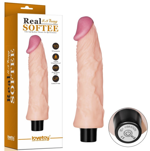 Реалистичный вибратор Real Softee 22 см