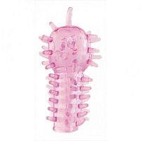 Насадка на палец розовая