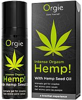 Возбуждающий гель для пар Orgie Hemp Intense Orgasm с охлаждающе-разогревающим эффектом 15 мл