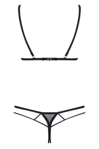 Сексуальное черное боди на бретелях с доступом S/M фото 4