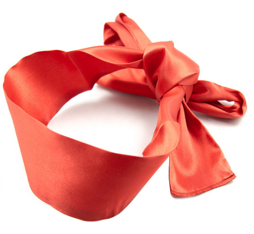 Красная сатиновая лента для связывания фото 5