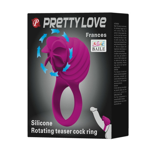 Эрекционное кольцо с ротацией Pretty Love Frances фото 10