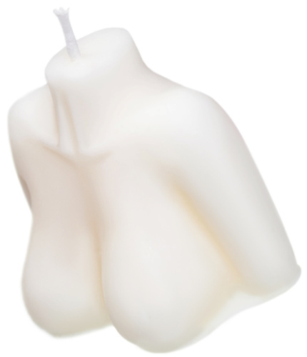 Белая свеча Женский Силуэт Pecado BDSM 49 гр фото 4
