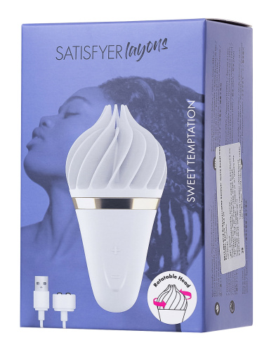 Вращающийся стимулятор Satisfyer Sweet Treat белый фото 10