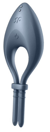 Эрекционное смарт-кольцо Satisfyer Bullseye серое фото 2