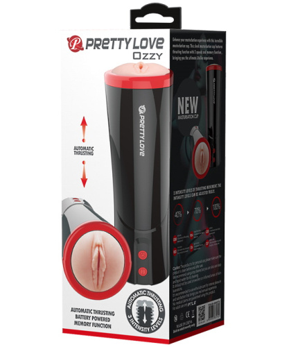 Мастурбатор Pretty Love Ozzy с поступательными движениями и функцией посасывания фото 9