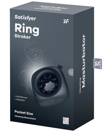 Перезаряжаемый компактный мастурбатор с вибрацией Satisfyer Ring Stroker фото 5