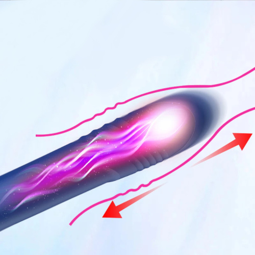 Вибростимулятор-молоток с пульсирующей головкой и рукоятью фото 8