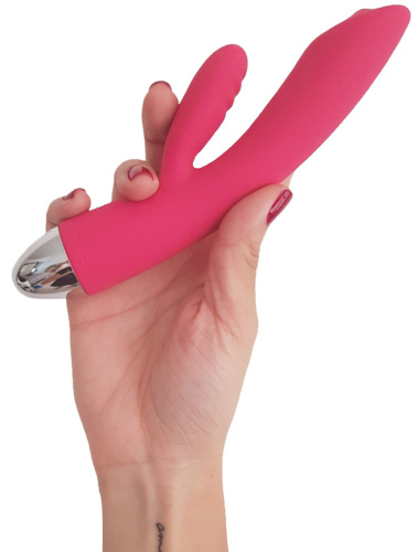 Перезаряжаемый вибратор для точки G с функцией переминания в вагинальном отростке Svakom Trysta фото 4