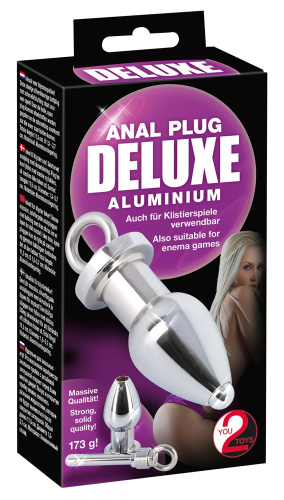 Анальный тоннель-пробка Deluxe из алюминия фото 7