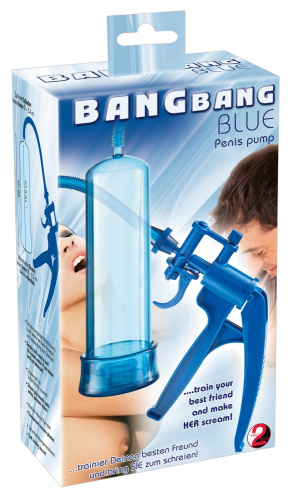 Вакуумная помпа для пениса Bang Bang Blue фото 5