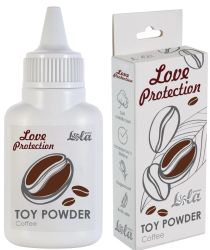 Пудра для игрушек Love Protection с ароматом кофе 15 гр