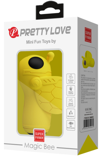 Насадка на палец Pretty Love Magic Bee с вакуумно-волновой стимуляцией фото 9
