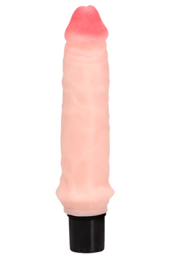 Телесный вибратор Realistic Cock 20 см фото 2
