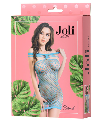 Голубое платье-сетка Joli Carmel L/XL фото 3