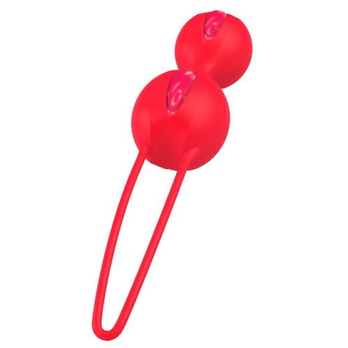 Шарики вагинальные Fun Factory Smartballs Duo ярко-оранжевые фото 4