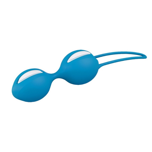 Шарики вагинальные Fun Factory Smartballs Teneo Duo голубые фото 3