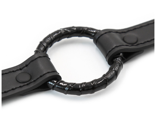 Черный кляп-кольцо фото 5