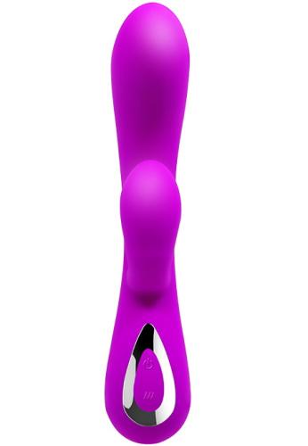 Перезаряжаемый вибратор с клиторальной стимуляцией Pretty Love Honey фото 3