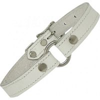 Ошейник БДСМ белый узкий