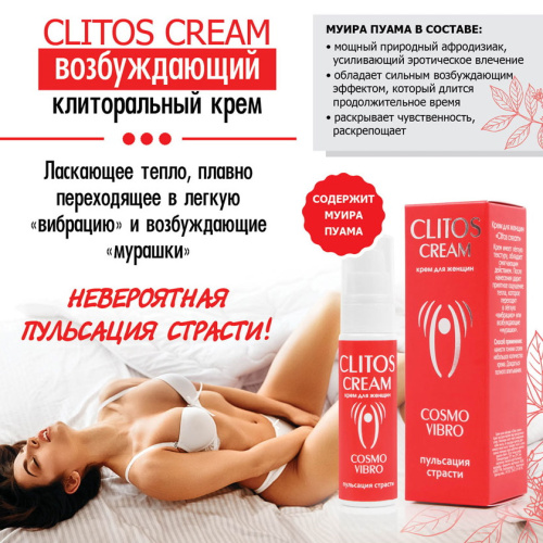 Жидкий вибратор Clitos Cream 25 г фото 3