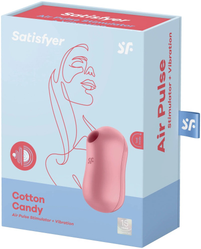 Вакуумно-волновой стимулятор клитора с вибрацией Satisfyer Cotton Candy фото 14
