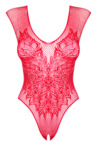 Сексуальное красное боди в сетку с доступом S/L фото 4