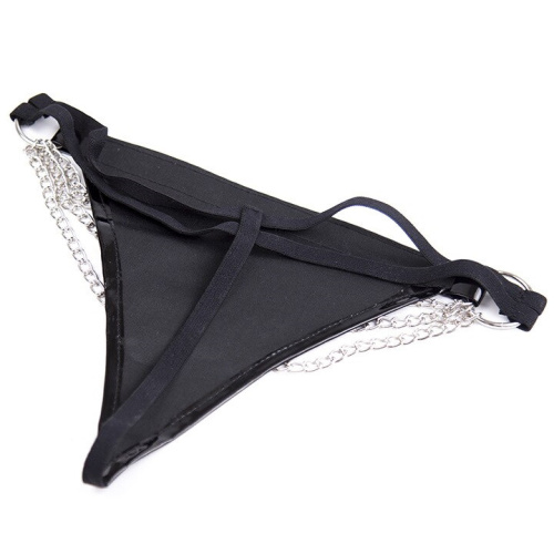 Топ из металлических цепочек и трусики фото 9