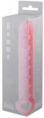 Фаллоудлинитель с кольцом Homme Pink Long + 3 см фото 3