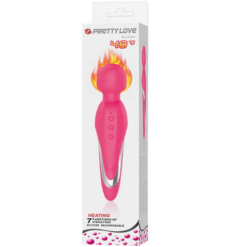Мощный вибромассажер Pretty Love Michael с функцией подогрева 48C фото 10