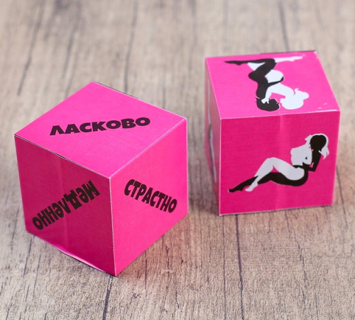Кубики для любовных игр Девушки: серия для взрослых, 2 шт.