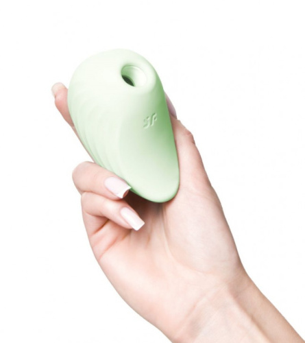 Вакуумно-волновой стимулятор с вибрацией Satisfyer Pearl Diver зеленый фото 7