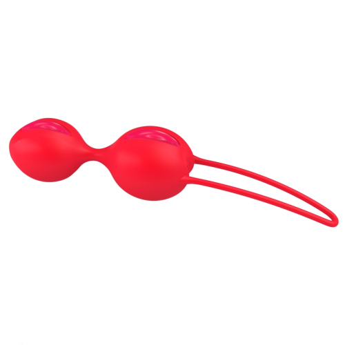 Шарики вагинальные Fun Factory Smartballs Duo ярко-оранжевые фото 3