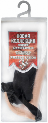 Реалистичный фаллопротез поясной с бандажом 19 см фото 3