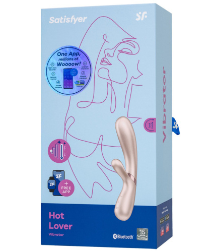 Смарт-вибратор с функцией нагрева Satisfyer Hot Lover бежевый фото 14