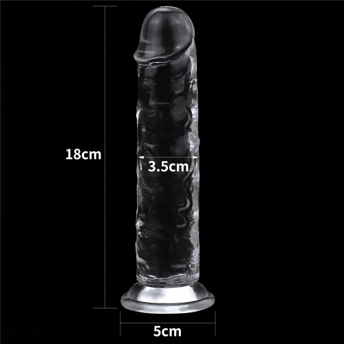 Прозрачный фаллоимитатор Lovetoy Flawless Clear Dildo 18 см фото 6