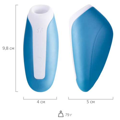 Вакуумно-волновой стимулятор клитора Satisfyer Love Breeze голубой фото 6