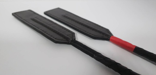 Эксклюзивный кожаный cтек с большим плоским шлепком 70 см фото 2