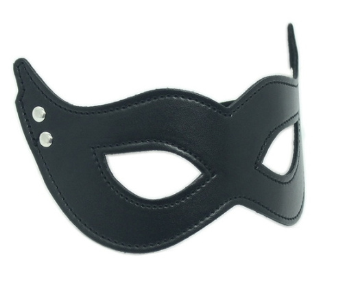 Черная открытая маска для глаз фото 2