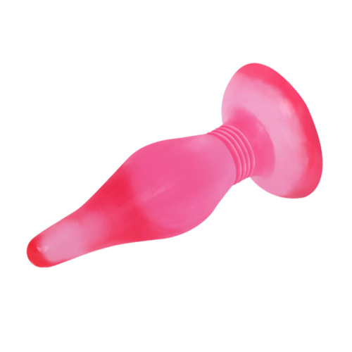 Розовая анальная пробка с присоской Butt plug фото 4