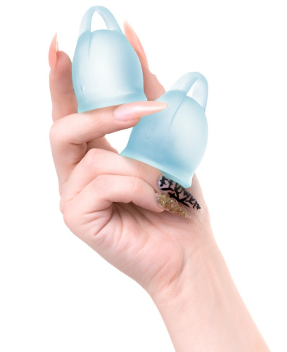 Набор менструальных чаш Satisfyer Feel Confident, голубой фото 3
