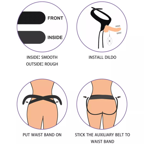 Страпон телесный с вибрацией Ingen Easy Strapon Set 22 см фото 5