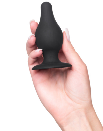 Черная анальная втулка Erotist Spade M фото 2