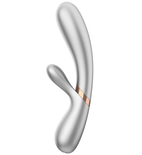 Смарт-вибратор с функцией нагрева Satisfyer Hot Lover серебристый фото 3