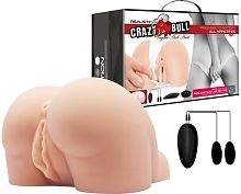 Шикарный мастурбатор Crazy Bull вагина и попка с двойным виброэлементом