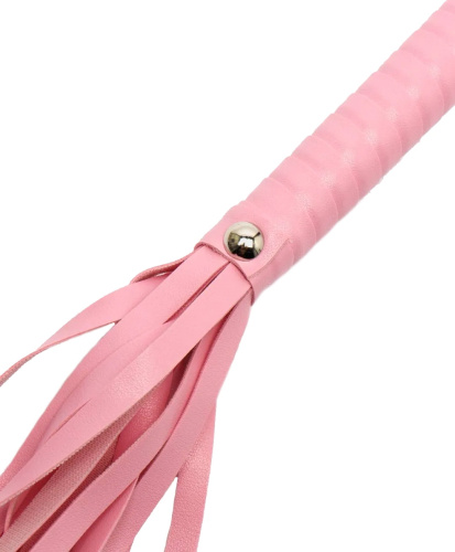 Розовая плеть БДСМ 49 см фото 2